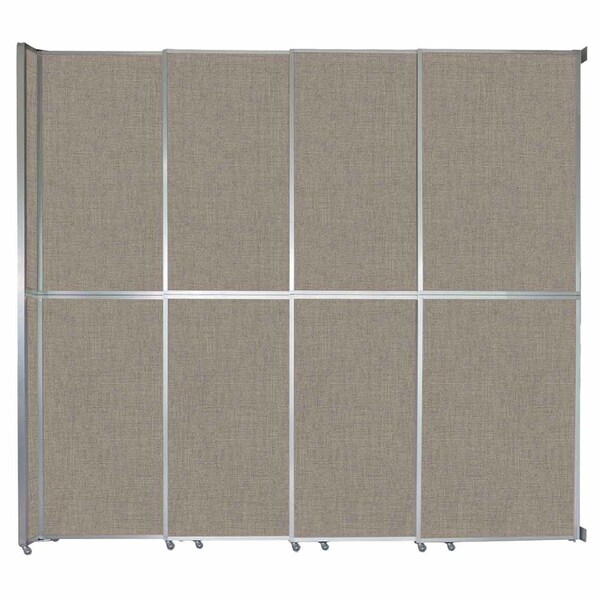 Operable Wall Sliding Room Divider 12'8" x 12'3" Warm Pebble Fabric